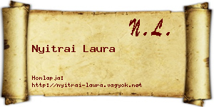 Nyitrai Laura névjegykártya